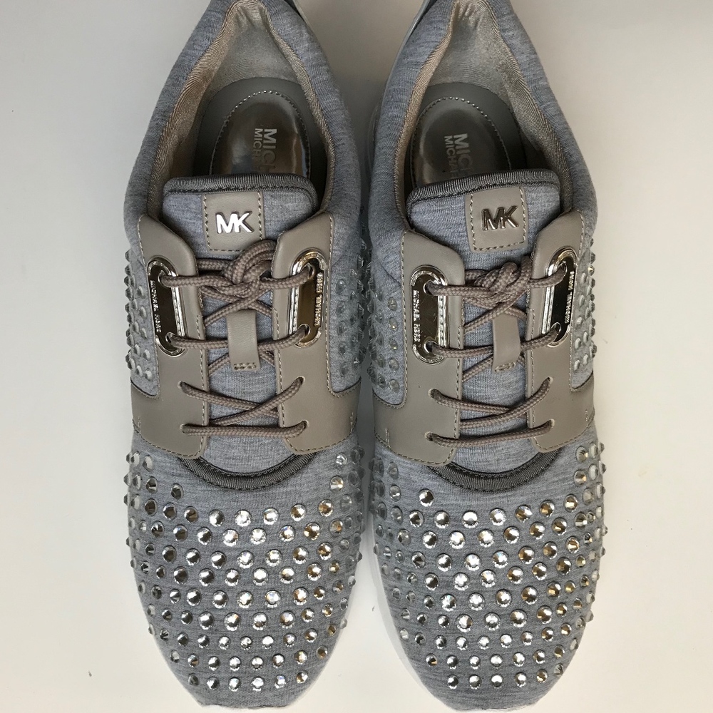 Michael Kors Knit Rhinestone Trainer